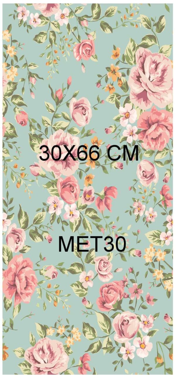 Самозалепваща декупажна хартия 30х66см цветя