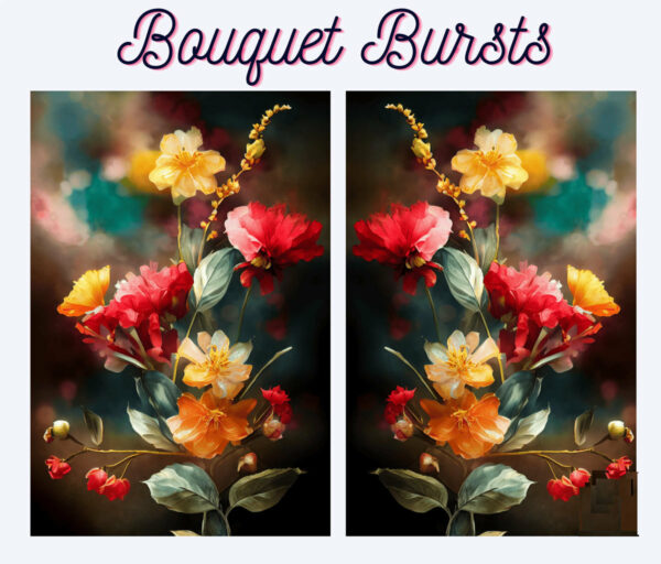 Декупажна хартия Bouquet Bursts комплект от 2 хартии