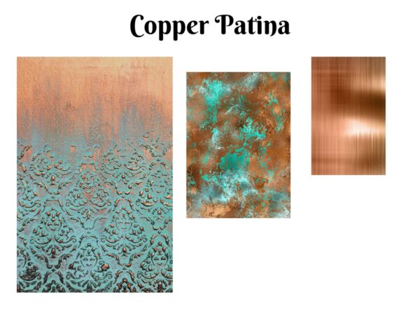 Декупажна хартия Copper Patina комплект от 3 хартии