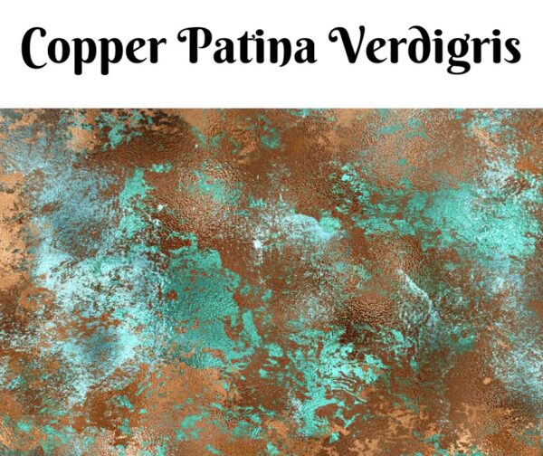Декупажна хартия Copper Patina Verdigris