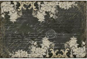 Декупажна хартия Paris Floral Vintage Script 50.80 х 76.20 см