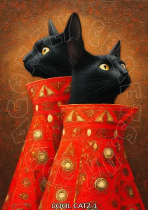 Декупажна хартия Cool Catz 1 Rice Paper - A2